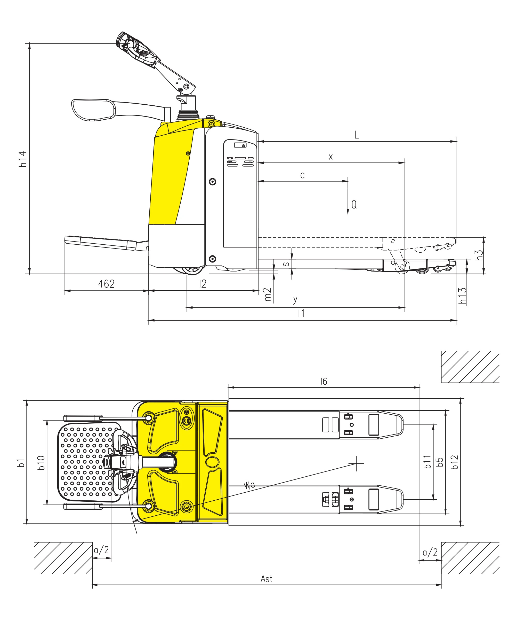 Elektrický paletový vozík EPV20-P/EPV25-P s nosností až 2 500 kg