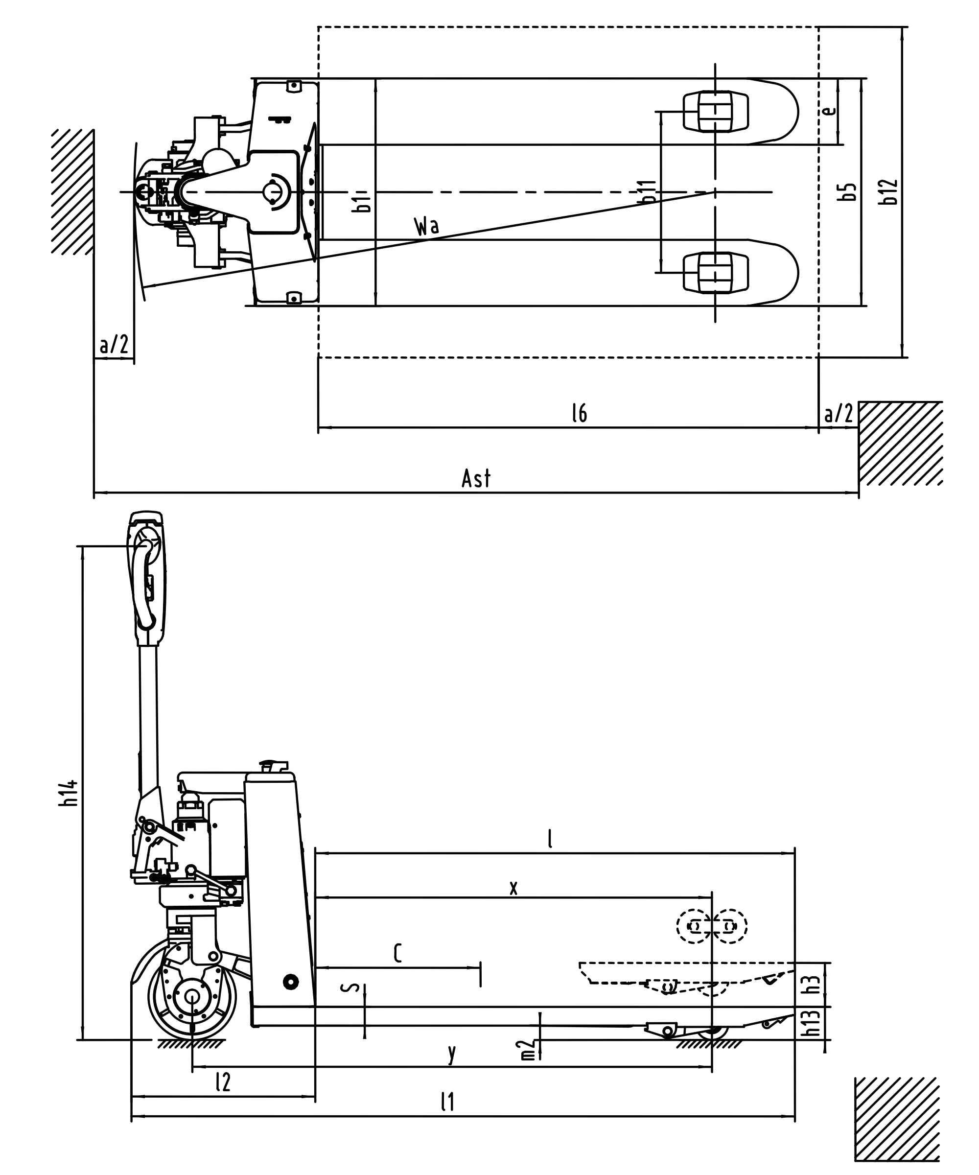 Kompaktní elektrický paletový vozík EPV15 1 500 kg