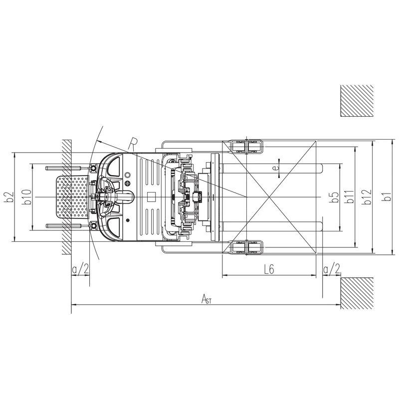 Elektrický retrak s plošinou a nůžkovým výsuvným mechanismem