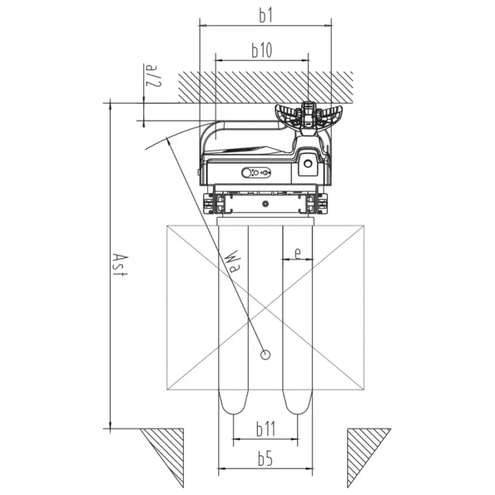 Elektrický vysokozdvižný vozík EVV10B-I/EVV12B-I s výškou zdvihu 1600–3300 mm