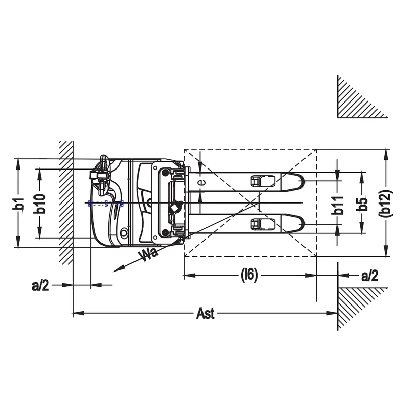 EVV15-I se zdvihovým sloupem a výškou zdvihu až 5600 mm