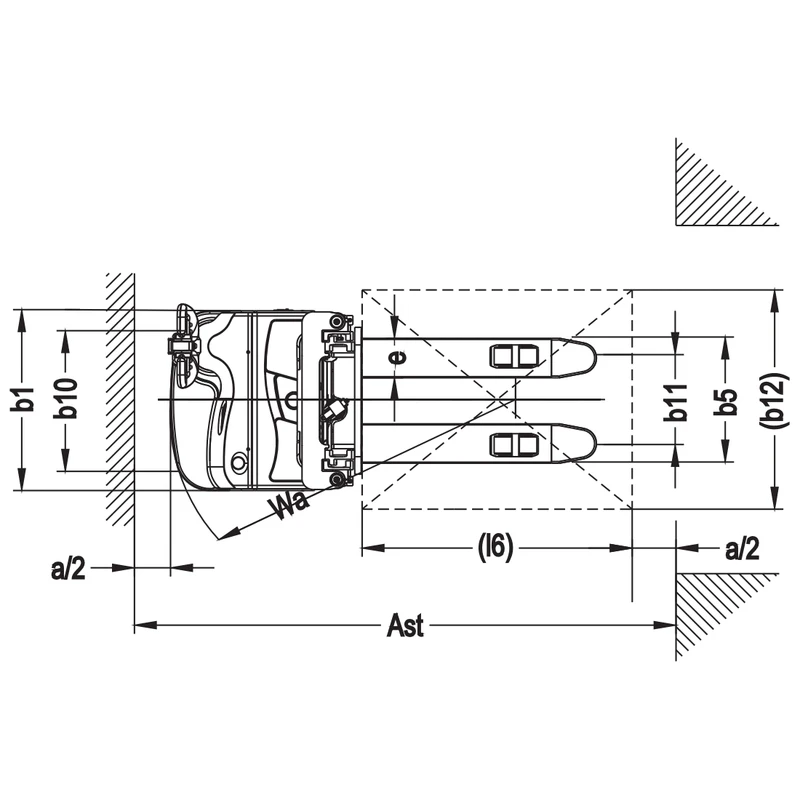 Elektrický ručně vedený vysokozdvižný vozík EVV10/EVV12/EVV15 – obrázek 4