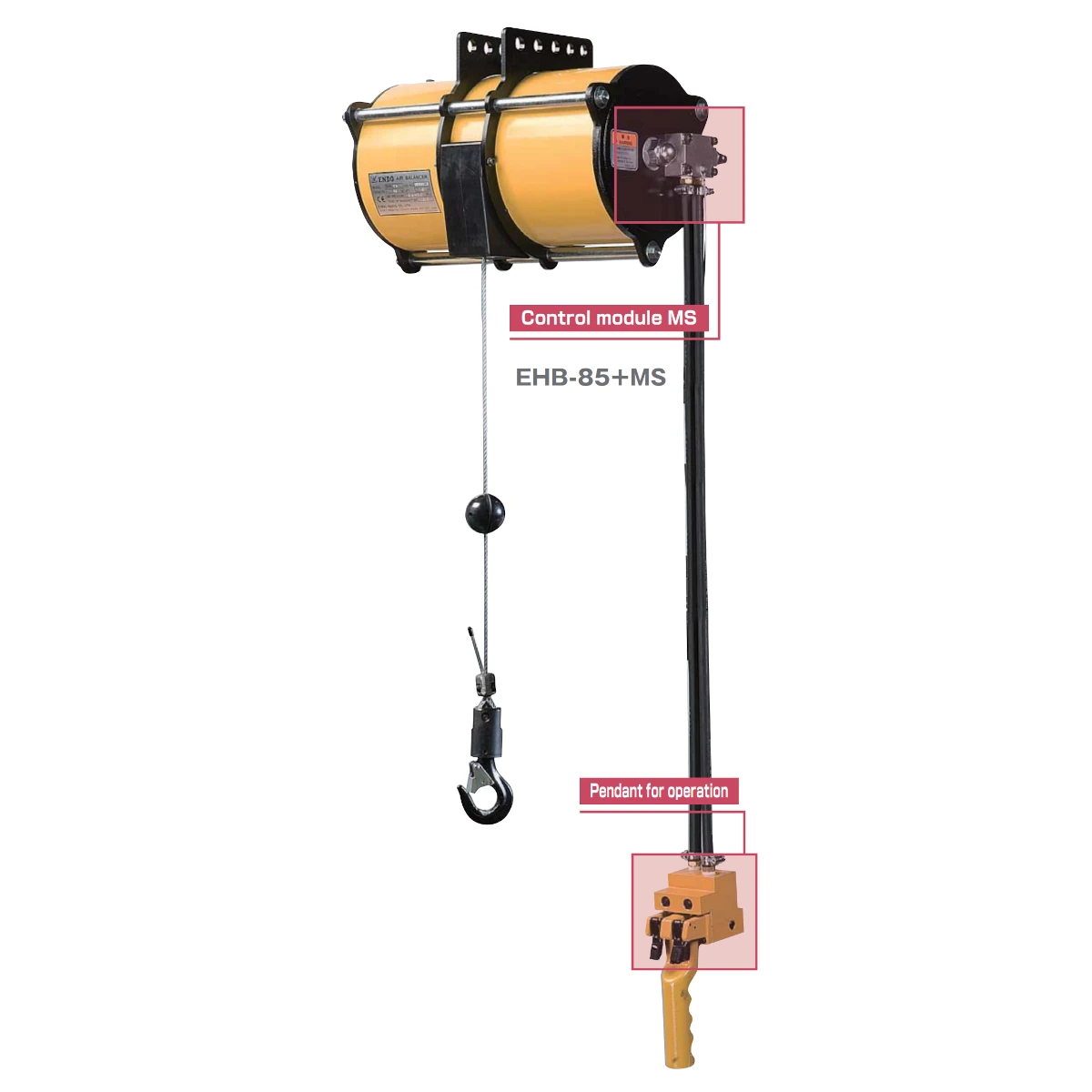 Pneumatický balancér ENDO EHB ATEX (modul MS) 0–270 kg