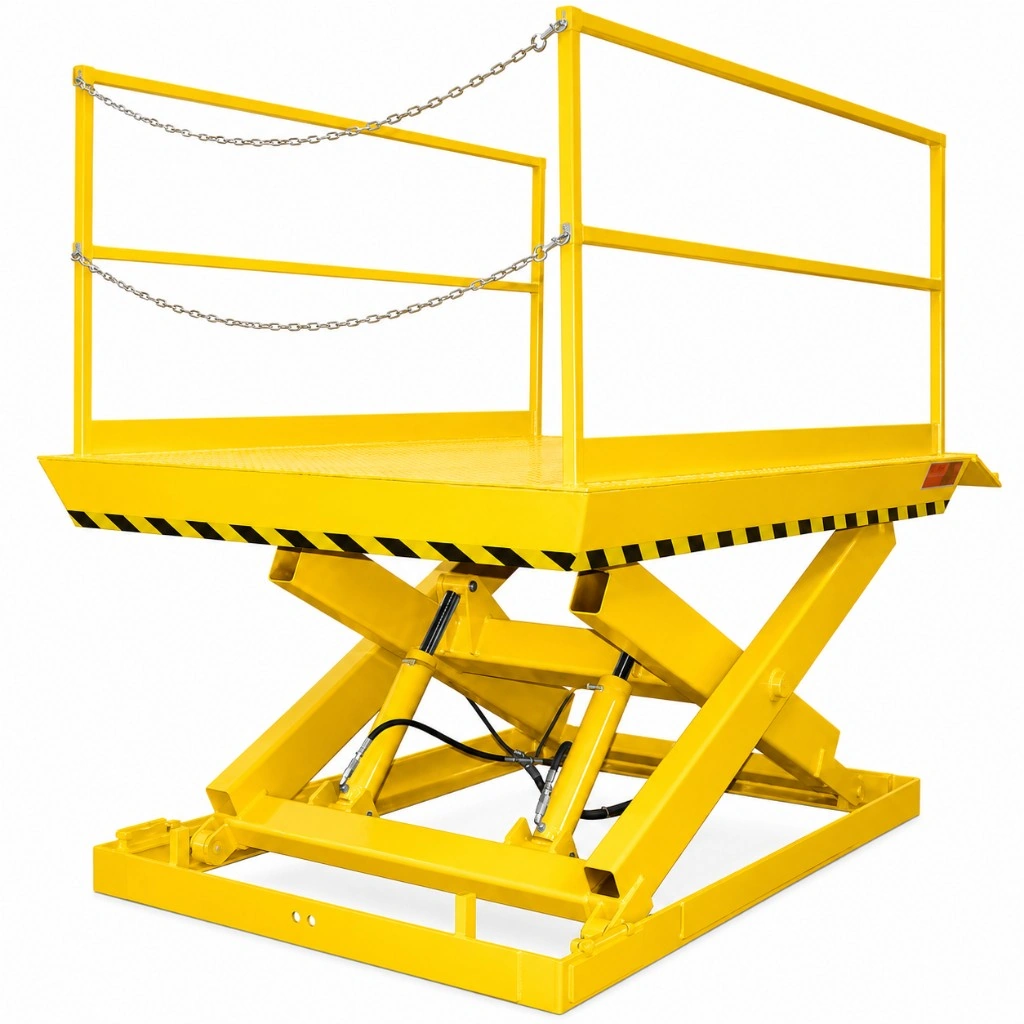 Hydraulická nakládací rampa HPSU ve zvednuté poloze