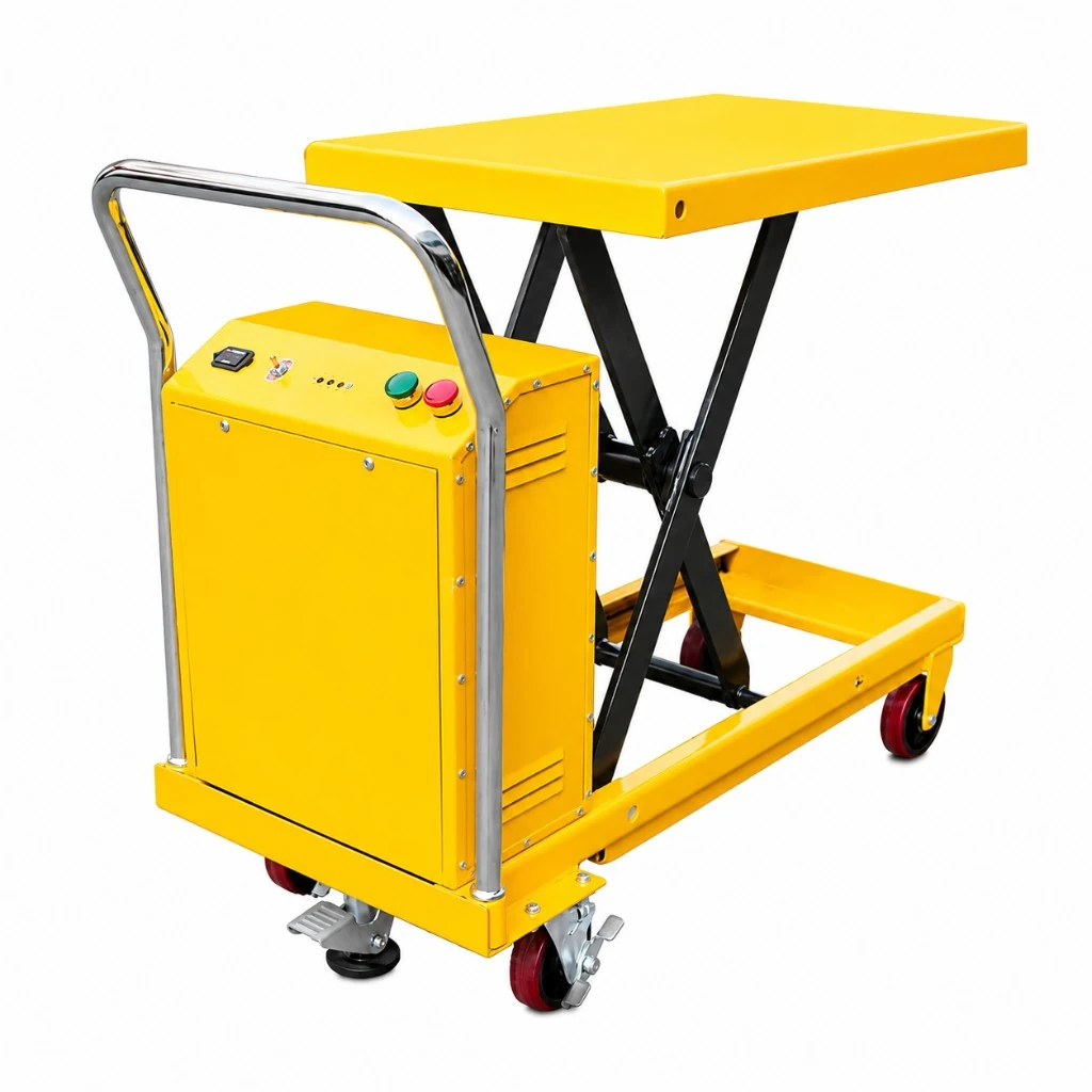 Poloelektrický pojízdný nůžkový zvedací stůl (PMPS500) 500 kg