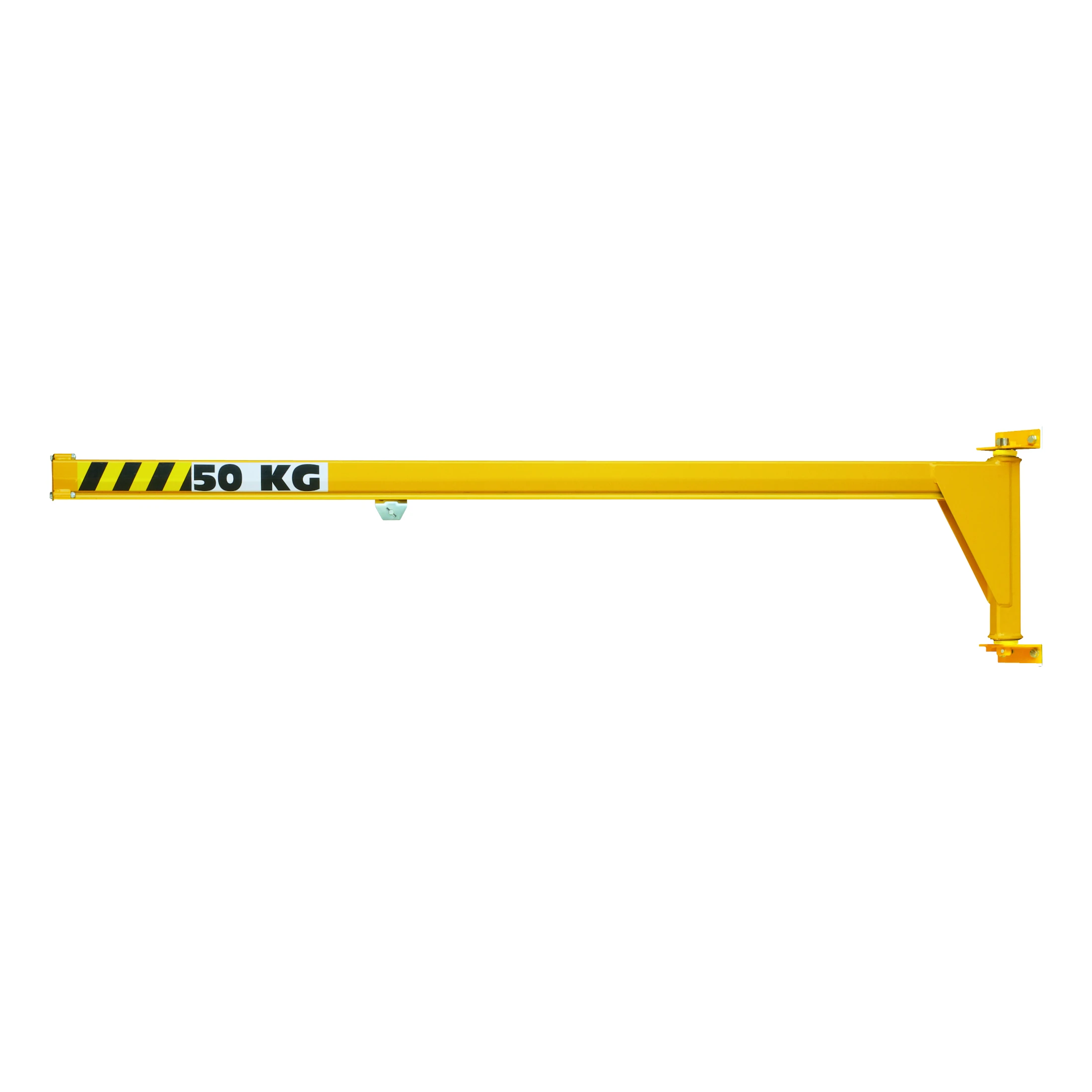 Nízkoprofilový nástěnný otočný jeřáb s pojezdem (NZDK) 50–100 kg, 2–5 m