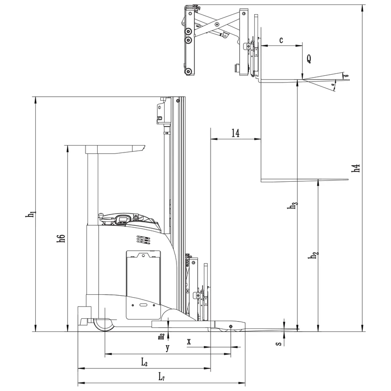 Elektrický retrak REV15DS/REV18DS s multifunkčním displejem – pohled 8