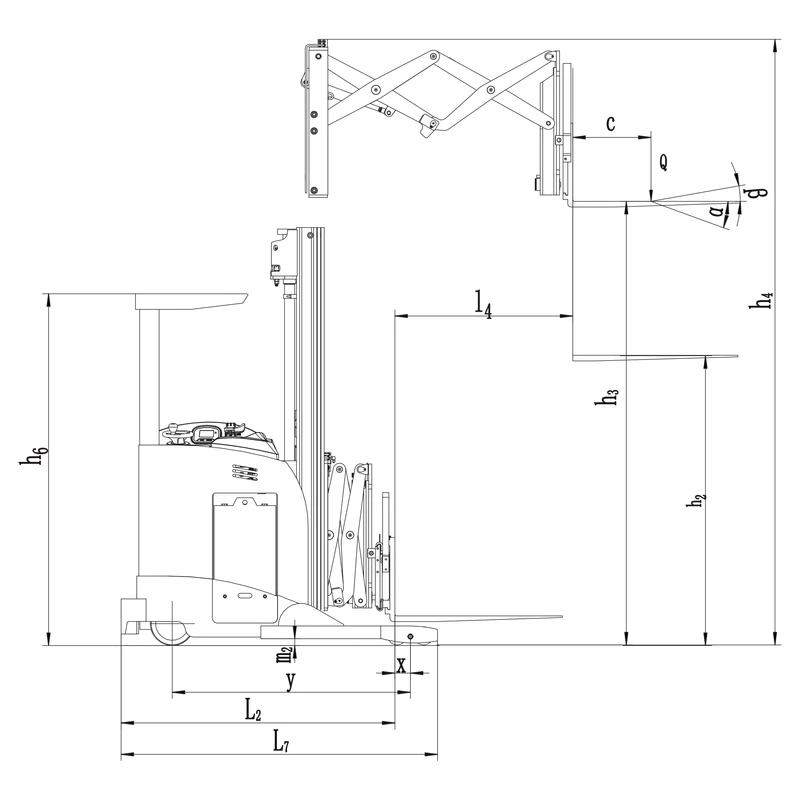 Elektrický retrak REV15DS/REV18DS, výška zdvihu až 4 000 mm – pohled 11