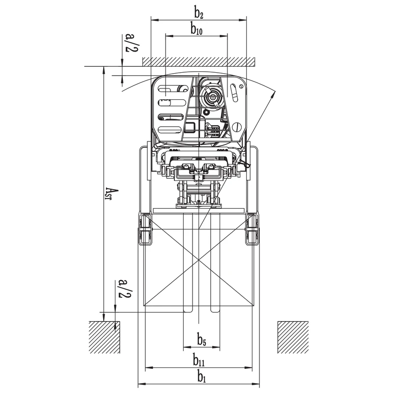 Elektrický retrak REV15DS/REV18DS pro palety ve dvojité hloubce – pohled 13