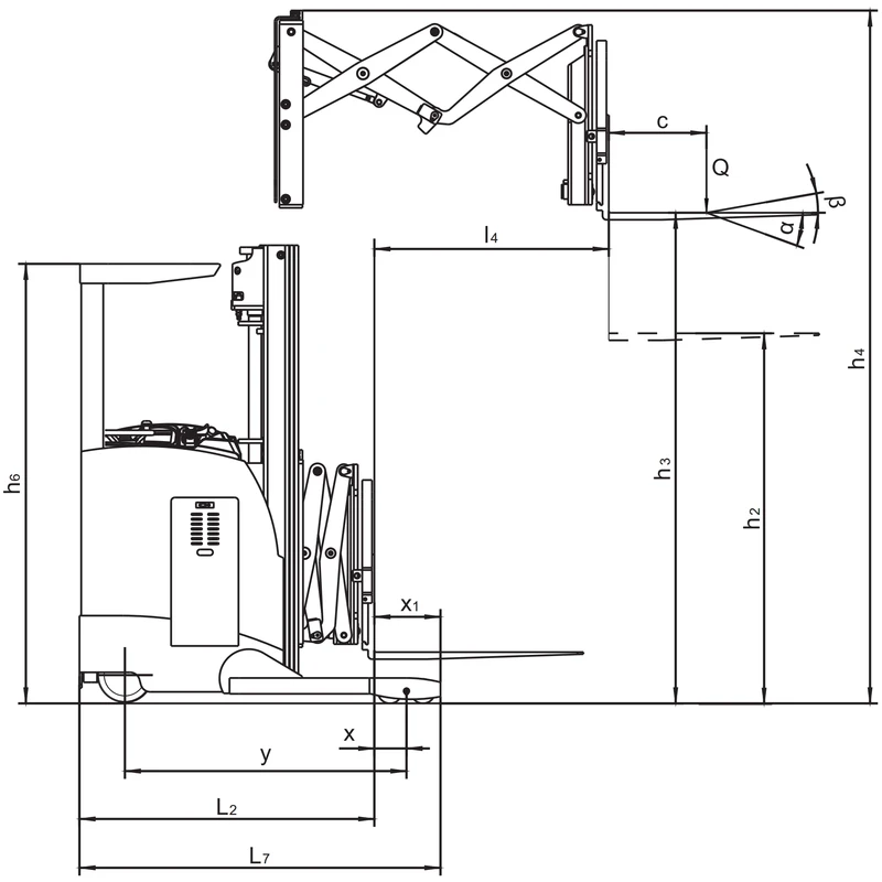 Elektrický retrak REV15DS/REV18DS s nosností 1 500–1 800 kg – pohled 16
