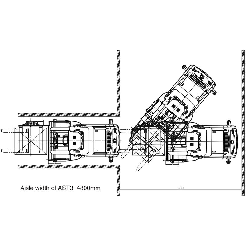 Skladový VNA vozík REV15TS s nosností 1 500 kg